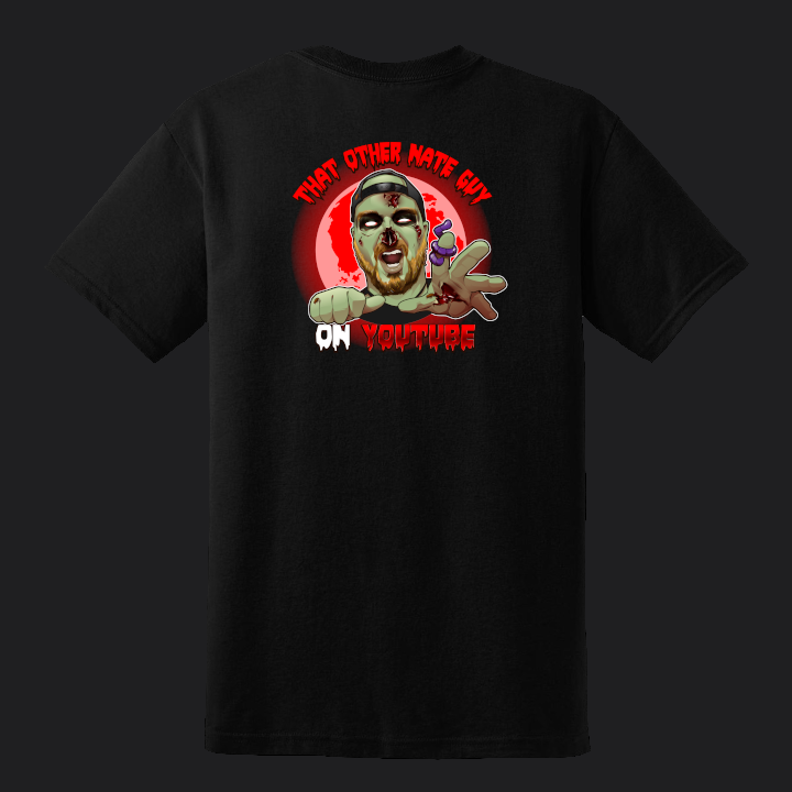 Short sleeve Zombie Nate T-shirt - Red moon