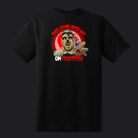 Short sleeve Zombie Nate T-shirt - Red moon